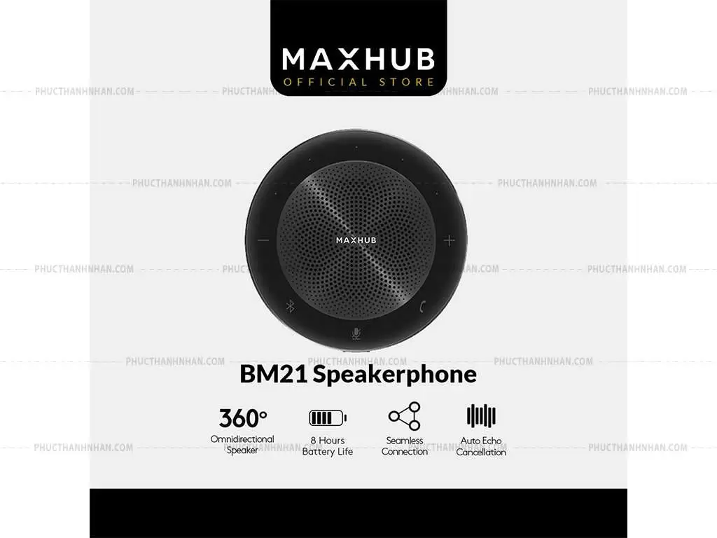 Loa hội nghị không dây Bluetooth Maxhub BM20 - Phúc Thành Nhân Event & Media - Công Ty TNHH Thương Mại Dịch Vụ Kỹ Thuật Phúc Thành Nhân